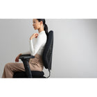 Gry Mattr + ergoCentric - Fauteuil de bureau airCentric 3 - Petit Siège - Noir-Dossier : tissu de recouvrement à l’avant et double courbure (19 po large x 24 po haut)