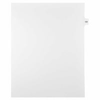Mark Maker – Onglets séparateurs juridiques blancs, 1/15 onglets, format lettre, sans trous, numéro 123, 25/paquet-Onglets séparateurs blancs, 1/15 onglets