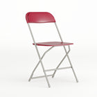 Flash Furniture – Chaise pliante HERCULES de luxe, capacité de 800 lb, plastique rouge (LEL3RED)-Capacité de poids de 650 lb