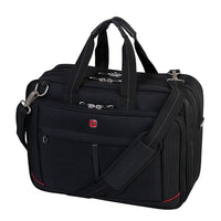 Mallette de luxe noire pour ordinateur portatif de 17,3 po Swiss Gear, noir (SWA0918)-Double compartiment de luxe à chargement par le haut
