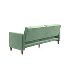 Futon Pin Tufted Transitional, vert-7