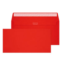 Blake - Enveloppes d'invitation rouges brillantes de couleur creative de - 4 1/2 po l x 9 po L- Moteur de feu rouge-Paquet de 25-Moteur De Feu Rouge