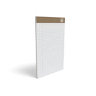 TRU RED - Bloc-notes à réglure étroite, 5 x 8 po, blanc, 50 feuilles/bloc, paquet de 12-Le papier est fait à 100 % de matériaux recyclés (70 % de déchets recyclés après consommation)