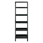 Winsome – Étagère inclinée Bellamy, noir (29553)-Silhouette inclinée contemporaine dotée d'un fini noir élégant