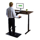 Uncaged Ergonomics - Bureau réglable en hauteur électrique RISE-UP de 48 po - Bambou noir-Assemblage requis, l'article est livré dans 2 boîtes (cadre/bureau)