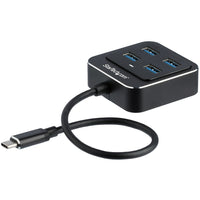 StarTech - Concentrateur USB-C à 4 ports, concentrateur USB C à USB 3.1 gén. 2 (10Gbps), 4x USB-A-Transformez le port USB-C de votre ordinateur portable en quatre ports USB de type A avec des vitesses de transfert de données de 10 Gbits/s - Hub USB-C avec 4x ports USB-C vers USB-A pour ordinateurs portables USBC - Prend en charage les ordinateurs portables USB de type C y compris MacBook et Windows avec un port USB-C ou Thunderbolt 3 - Hub USB portable type C est alimenté par bus (aucune alimentation extern