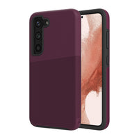 AXS - PROTech Plus etui mince anti-choc avec double couches pour Samsung Galaxy S23 - Sangria-Resistant aux chutes jusqu'a 10 pieds