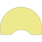 Flash Furniture – Table d’activités haricot à surface thermofusionnée, 48 x 96 po, pattes standards à hauteur réglable, jaune-Forme : haricot
