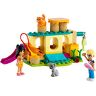 LEGO - Friends L'aventure sur l'aire de jeu des chats - 87 Pièces-Inclut les personnages LEGO Friends Liann et Olly, ainsi que 2 figurines d'animaux