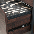Sauder - La Collection Market Commons Classeur lateral - Finition Rich Walnut-Cadre en metal laque durable.