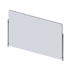 Mark Maker Rod Sneeze Guard - Acrylique transparent 1/4" - panneau de 47,5" Lx31,5"H- ensemble de tiges de 24"H - pas de passage-Distanciation sociale optimale entre deux groupes de personnes