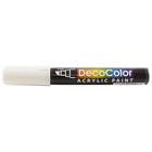 JAM Paper – Marqueur à peinture acrylique à pointe biseautée, blanc (526315WH)-L’encre est de la peinture acrylique à base d’eau qui s’étend en douceur. Ces marqueurs à peinture polyvalents peuvent être utilisés pour égayer toute surface ou tout projet!