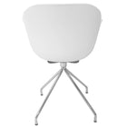 Cathay Importers – Chaise avec accoudoirs Eliana avec pattes chromées, blanc, paq./2-Dimensions : 34 haut. x 23,5 larg. x 23 prof. (po)