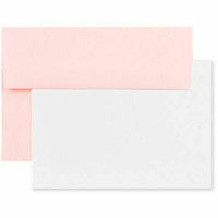 JAM Paper - Ensemble de cartes de vœux vierges, format A2, 4,375 po x 5,75 po, rose pâle, paquet de 25- Couleur: rose bébé clair/rose tendre