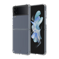 AXS - ULTRA CLEAR etui teste contre les chutes pour Samsung Galaxy Z Flip 4 - Transparent-Protection anti-UV pour afficher clairement le design original de votre cellulaire