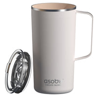 ASOBU - Puramic Tower Mug - 20 oz - Blanc-insolation sous vide `a double paroi