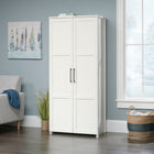 Sauder - La Collection HomePlus Meuble de rangement - Finition White-Un meuble polyvalent qui peut être utilisé dans une variété de pièces - cuisine, buanderie, bureau ou salon.