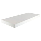 Kiera Grace - Tablette flottante Stockholm Aberg avec lumière à DEL - blanc, 24 po, fini mat-Mesure: l'étagère flottante blanche mesure 9,25 "L x 23,6" L x 1,5 "H et peut contenir jusqu'à 10 livres de luminaires décoratifs