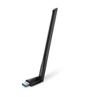 TP-Link - Adaptateur WiFi bi-bande AC1300 USB Gain Elevé-WiFi AC1300 Débit ultra-rapide - AC1300 (867 Mbps sur la bande 5 GHz ou 400 Mbps sur la bande 2,4 GHz) Wi-Fi double bande pour garantir que tous vos appareils fonctionnent à pleine vitesse