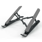 JCPal - Xstand Support de rehausseur ergonomique compact et réglable pour ordinateur portable - Noir-Métal léger noir
