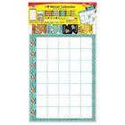 TREND enterprises Inc. Ensemble de calendrier et babillard, aspect métallique, 106 pièces-Jeunes de 5 à 12 ans