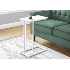 Monarch Specialties - 3468 Table D'Appoint - 25 po H/Blanc/Metal Blanc-Utilisez-la comme table a goûter ou table d'appoint de canape.