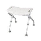 Drive Medical - Banc pliant pour baignoire, sans dossier-Blanc, aluminium