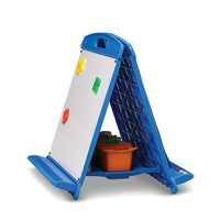 Copernicus – Chevalet de table, bleu-Les deux tableaux magnétiques à effacement à sec et la poche amovible optimisent le développement du langage et la créativité des enfants.