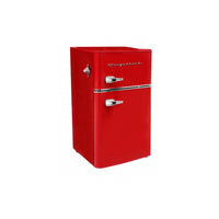 Frigidaire - Refrigerateur à Deux Portes 3.2 Pi. Ca. - Rouge-Le cadran de contrôle de la temperature a 7 reglages