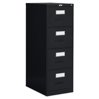 Staples – Classeur vertical format légal, 4 tiroirs, noir-Suspension à roulements à billes entièrement progressive pour un fonctionnement tout en douceur