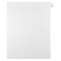 Mark Maker – Onglets séparateurs juridiques blancs, 1/25 onglets, format lettre, sans trous, numéro 26, 25/paquet-Onglets séparateurs blancs, 1/25 onglets