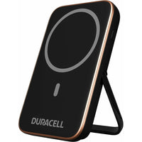 Duracell - Micro 5 Batterie externe magnétique sans fil - Noir-La batterie externe de 5 000 mAh est idéale pour recharger votre iPhone sans fil lorsque vous êtes en déplacement