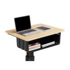 Rocelco MSD-BB Boîte à livres pour MSD-28-La boîte à livres pour MSD-28 s'adapte sous le dessus du bureau d'école mobile assis-debout Rocelco 28po (bureau vendu séparément)