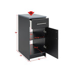 Prepac – Placard de base Elite de 16 po, noir (BEB-1636)-Surface de travail en mélamine durable d'une épaisseur de 1 po
