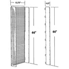 Azar Displays – Panneau d’accrochage à ailettes latérales, 44 x 13,75 po, transparent (700352-CLR)-Transparent