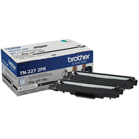 Brother TN227 High Yield Black Toner Cartridges, 2 Pack-Produit des documents professionnels, riches et éclatants en noir et blanc