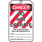 Étiquettes de verrouillage de sécurité, Danger; Do not operate, SAU778, 25/paquet-Langue : anglais