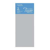 MillBrook Papier de soie métallique, Argent, 5 feuilles par paquet, caisse de 12 (93040)-Papier de soie