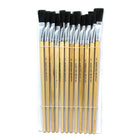 Charles Leonard Easle Brush Set avec long manche plat 1", paquet de 24-Donnez vie et enthousiasme à toutes vos œuvres d'art avec nos pinceaux