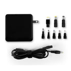 Aluratek – Adaptateur de portatif universel CA 65 W pour Ultrabook/Chromebook, avec 8 embouts-Le design compact est idéal pour les professionnels en déplacement