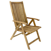 Cathay Importers – Chaise pliante à 5 positions, bois d'acacia, naturel (EC-20-0005)-Chaise pliante
