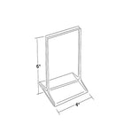 Azar Displays – Porte-affiche vertical en acrylique avec insertion sur le dessus, 6 x 4 po, transparent, 10/paquet (142726)-Les cartes peuvent être insérées dos à dos pour une plus grande visibilité