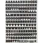 JAM Paper - Feuillets de lettres de l’alphabet, autocollants, noir, 5 paquets de 372/feuille (2132817353g)-Jaune