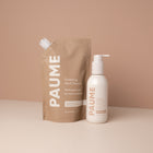 Paume - Bouteille de nettoyant exfoliant pour mains 250 ml et Recharge pour nettoyant exfoliant pour mains 500 ml-Les émollients à base de plantes procurent une hydratation longue durée.