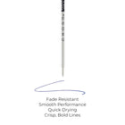 A.T. Cross - 8511 Recharge de stylo à bille, pointe moyenne, encre bleue-La pointe à bille moyenne de 0,7 mm produit des lignes nettes et foncées pour une excellente visibilité