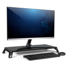 Allsop - Support de moniteur Lo Riser avec plate-forme large et réglages de hauteur double - Noir-9