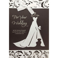 Rosedale – Cartes de souhaits et enveloppes, For Your Wedding, doré, 5 1/2 x 8 po, 6/paquet (19921)-Imprimées sur du papier cartonné non couché de haute qualité