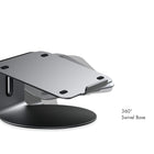 ShoppingAll - Support ergonomique pour ordinateur portable avec base pivotante à 360°- Gris-10