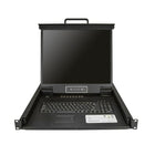 StarTech - Console KVM à 16 ports pour rack de serveurs, 19 pouces (RKCONS1916K)-Réduisez l’encombrement de votre salle de serveurs grâce à un design de montage en rack 1U