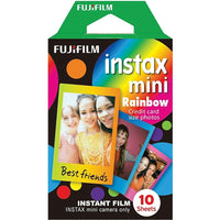 Fujifilm - Film instantané Instax™ Mini Rainbow-Film instantané Mini Rainbow INSTAX™ avec cadres d'image aux couleurs arc-en-ciel